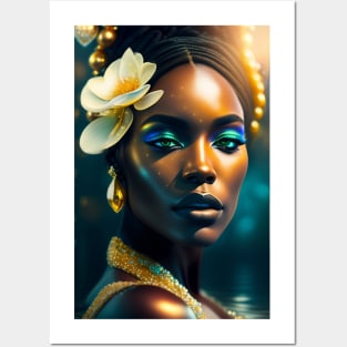 Black History Month Beautiful Melanin Black women Posters and Art